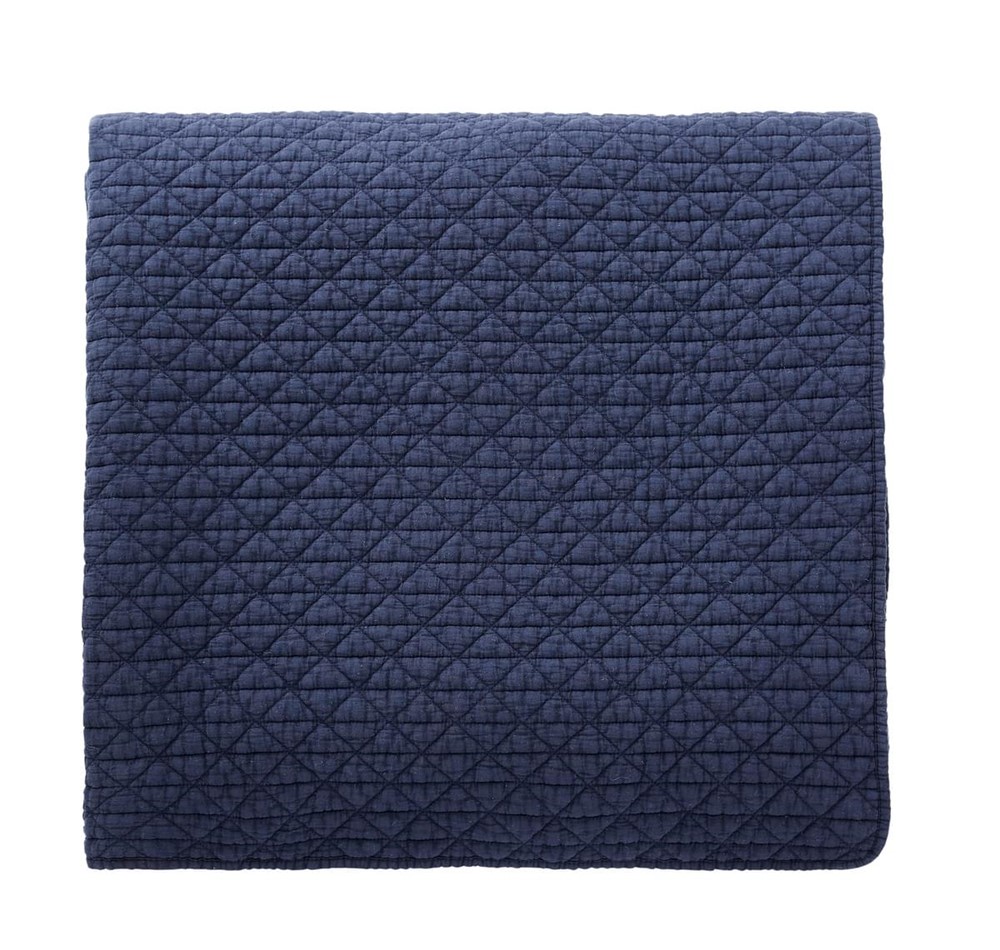 Gaia Throw by Bedeck of Belfast Rare Earth in Indigo Blue